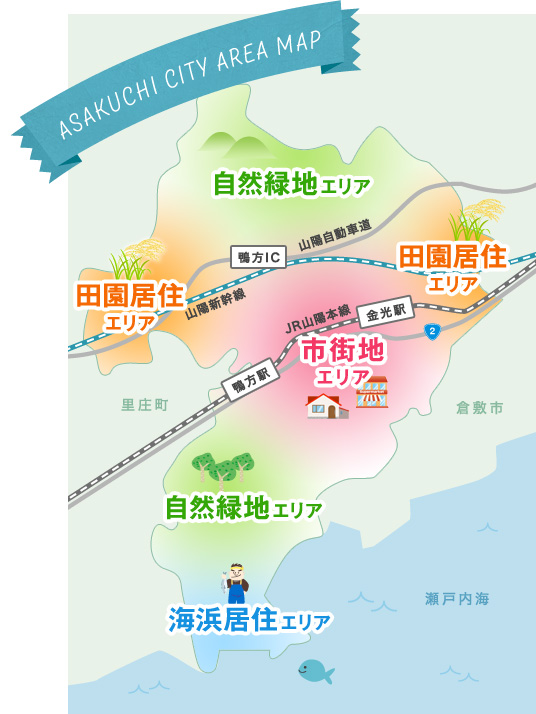 ASAKUCHI ARA MAP